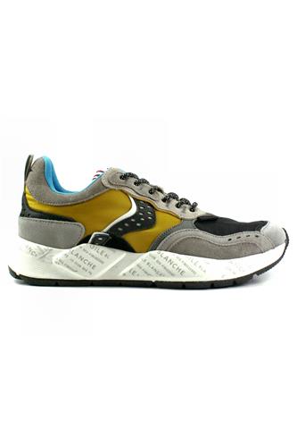 CLUB18 Yellow Nylon Grey Suede Black Leather, VOILE BLANCHE