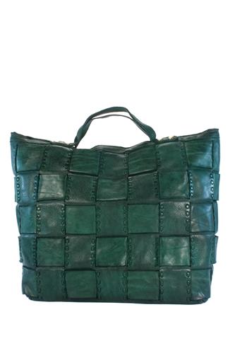 CAMPOMAGGIShopping Edera Bottle Green Woven Leather