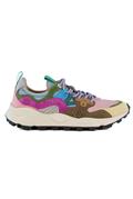 Yamano 3 Pink Nylon Light Brown Cream Multicolor Suede