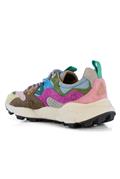 Yamano 3 Pink Nylon Light Brown Cream Multicolor Suede