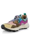 Yamano 3 Pink Nylon Light Brown Cream Multicolor Suede