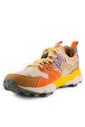Yamano 3 Mesh Bianco Camoscio Salmone Beige