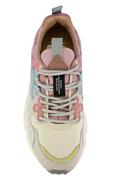 Yamano 3 Beige Nylon Pink Light Brown Suede