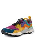 Yamano 3 Camoscio Bluette Nylon Bordeaux Zucca Giallo
