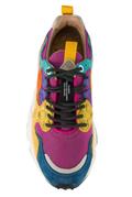 Yamano 3 Camoscio Bluette Nylon Bordeaux Zucca Giallo