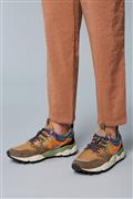 Yamano 3 Nylon Taupe Camoscio Beige Zucca Multicolor