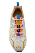 Washi White Nylon Beige Orange Multicolor Suede