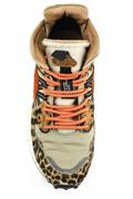 Yamano 3 Mid Uni Brown Pony Skin Grey Red Brick Suede Fur