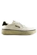 Slam Pelle Vintage Bianco Camoscio Nero