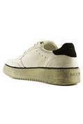 Slam Pelle Vintage Bianco Camoscio Nero