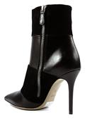 High Heels Ankle Boot Black Suede Leather