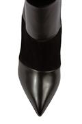 High Heels Ankle Boot Black Suede Leather