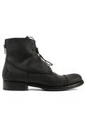Botin Biker Black Oiled Suede