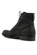 Botin Biker Black Oiled Suede