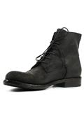Botin Biker Black Oiled Suede