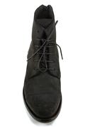 Botin Biker Black Oiled Suede