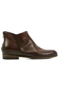 Stivaletto Basso Pelle Texture Moka