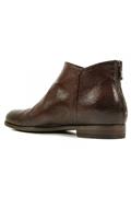 Stivaletto Basso Pelle Texture Moka