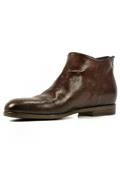 Stivaletto Basso Pelle Texture Moka
