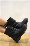 Biker Medio Pelle Used Nera