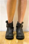Biker Basso Pelle Used Nera