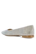 Crystal Silver Glittered Leather
