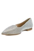 Crystal Silver Glittered Leather