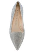 Crystal Silver Glittered Leather