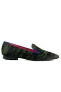 Ballerina Military Pony Skin Bluette Suede Profile