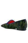 Ballerina Military Pony Skin Bluette Suede Profile