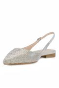 Chanel Glittered Leather Crystal Silver