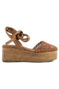 Kala Raffia Camel Leather