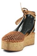 Kala Raffia Camel Leather