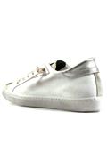 2SD White Leather Silver Laminate Gold Glitter