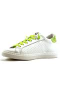 2SD White Leather Yellow Laminated Cracklè