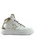 2SD King High White Leather Leopard Laminated Cloth