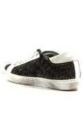 2SD Grey Anthracite Velvet White Leather