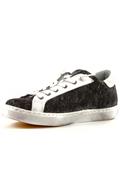 2SD Grey Anthracite Velvet White Leather
