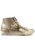 2SD Silver Laminated Leather White Beige Suede