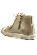 2SD Silver Laminated Leather White Beige Suede