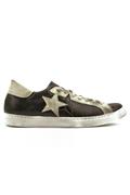 2S Low Brown Cracklè Ice Suede