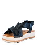 Platform Sandal Black Soft Leather