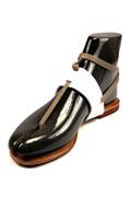Sandal Suede White Leather