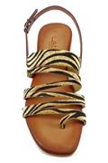 Sandal Zebra Pony Skin Leather