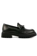 Mocassino Pelle Nera Con Accessorio