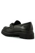 Moccasin Black Leather Fashion Application