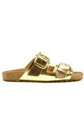 Fussbett Sandal Platinum Laminated Leather