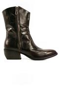 Texan Boots Black Brown Buffalo