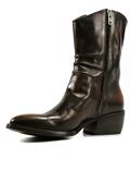 Texan Boots Black Brown Buffalo