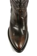 Texan Boots Black Brown Buffalo